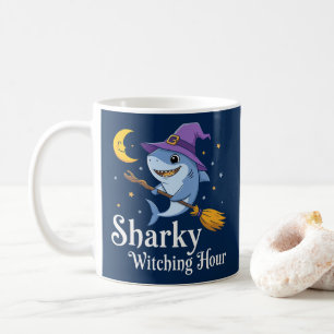 Sharky Witching Hour Halloween Shark Koffiemok