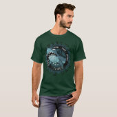 Sharkys Duikbar Leuke Attitude grappige vriend gra T-shirt (Voorkant volledig)