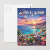 Sharm El Sheikh Egypte Briefkaart (Voorkant / Achterkant)