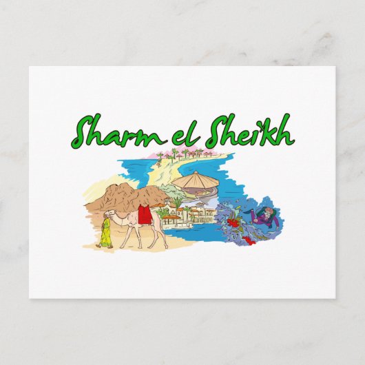 Sharm el Sheikh - Egypte.png Briefkaart (Voorkant)