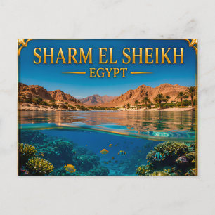Sharm El Sheikh Egypte Turquoise Kust Reis Herinne Briefkaart