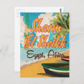 Sharm El Sheikh - poster van het Egyptische wijnja Briefkaart (Voorkant / Achterkant)