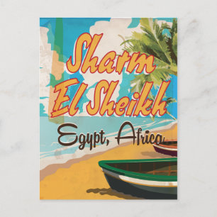 Sharm El Sheikh - poster van het Egyptische wijnja Briefkaart