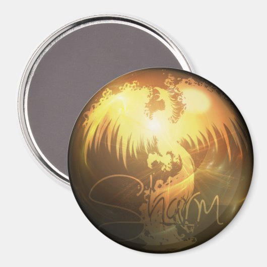 Sharm Phoenix ronde magneet (Voorkant / Achterkant)