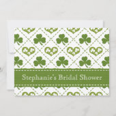 Sharmock en Hearts Bridal Shower Invitations Kaart (Achterkant)