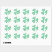Sharmocks voor St Patrick's Day Ronde Sticker (Vel)