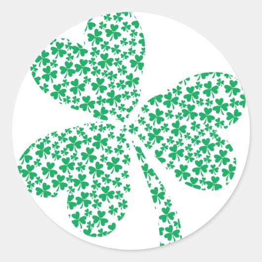 Sharmocks voor St Patrick's Day Ronde Sticker (Voorkant)