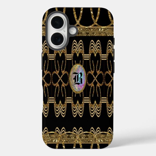 Sharnerborge VI Girly Monogram Case-Mate iPhone Case (Achterkant)