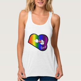 Sharnia's Lips UK Vest (regenbooglampen) Tanktop