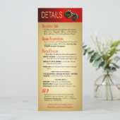 Sharon & Demetrius Details Las Vegas Deluxe Rood Kaart (Staand voorkant)