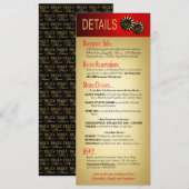 Sharon & Demetrius Details Las Vegas Deluxe Rood Kaart (Voorkant / Achterkant)