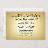 Sharon & Demetrius Las Vegas Opslaan van de Datum Save The Date (Achterkant)
