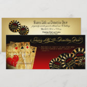 Sharon & Demetrius LINEN Las Vegas Deluxe Red Kaart (Voorkant / Achterkant)