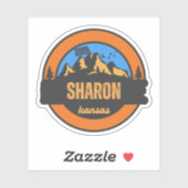 Sharon, Kansas Sticker (Vel)
