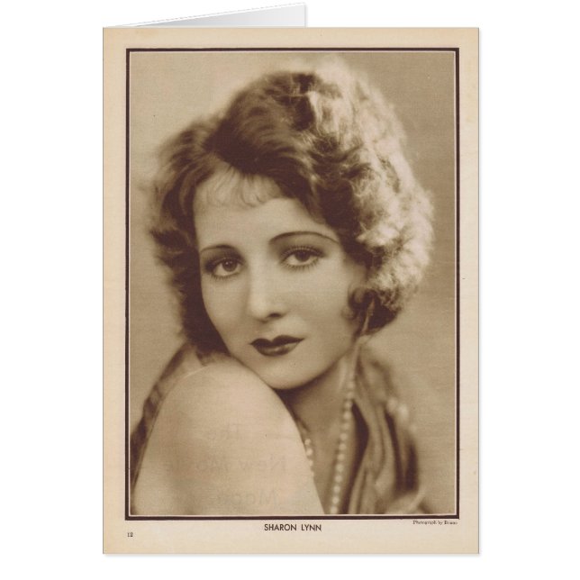 Sharon Lynn  portret (Voorkant)