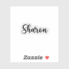 Sharon Naam - Handgeschreven kalligrafie Sticker