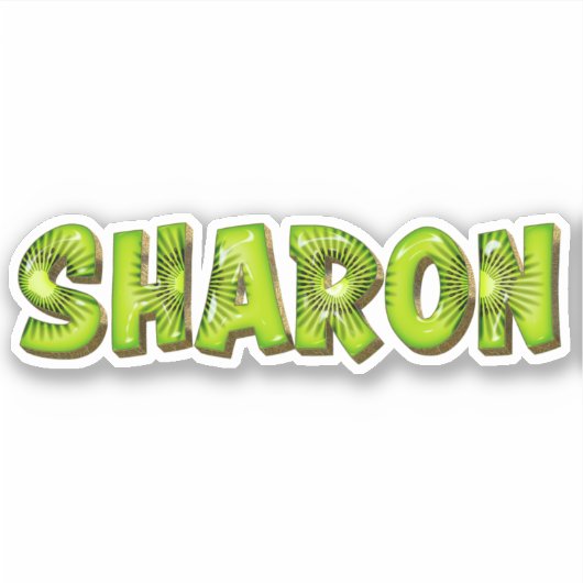 Sharon Name Kiwi Design Aufkleber Sticker (Voorkant)