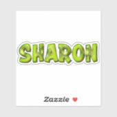 Sharon Name Kiwi Design Aufkleber Sticker (Vel)
