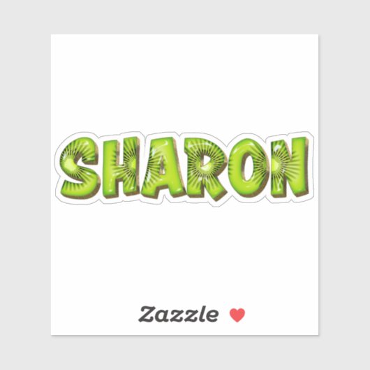 Sharon Name Kiwi Design Aufkleber Sticker (Vel)