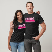 Sharon Name Personalized Retro 80s 90s Bir T-shirt (Unisex)