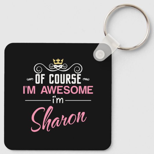 Sharon Natuurlijk ben ik Geweldige naam Sleutelhanger (Achterkant)