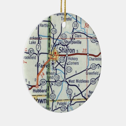 Sharon PA Keramisch Ornament (Rechts)