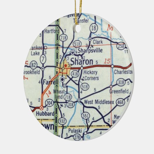 Sharon PA Keramisch Ornament (Links)