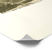 Sharon, PA Panorama Kaart - 1901 Poster (Hoek)