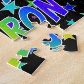 "SHARON" Voornaam, geun "HAPPY BIRTHDAY" Legpuzzel (Zijkant)