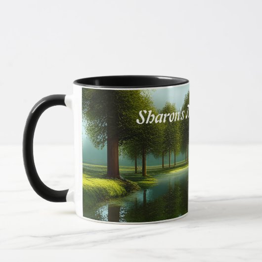 Sharon's Morning Coffee Gepersonaliseerde  Mok (Links)