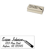 Sharp #2 Pencil School Docent Schrijver Adres Rubberstempel (Gestempeld)