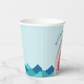 Sharp beet verjaardagsfeestje Paper Cups Papieren Bekers (Rechts)