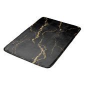 Sharp Black en Gold Marble Badmat (Gekanteld)