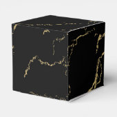 Sharp Black en Gold Marble Bedankdoosjes (Achterkant)