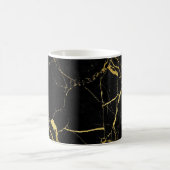 Sharp Black en Gold Marble Koffiemok (Center)