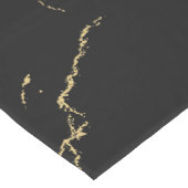 Sharp Black en Gold Marble Medium Tafelloper (Hoek)