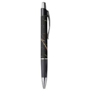 Sharp Black en Gold Marble Pen
