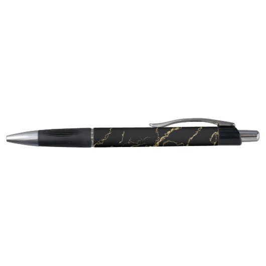 Sharp Black en Gold Marble Pen (Bovenkant)