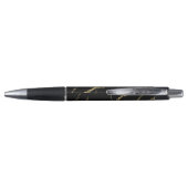 Sharp Black en Gold Marble Pen (Achterkant)