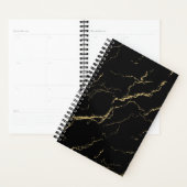 Sharp Black en Gold Marble Planner (Display)