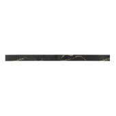 Sharp Black en Gold Marble Satijnen Lint (Voorkant)