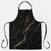 Sharp Black en Gold Marble Schort (Voorkant)