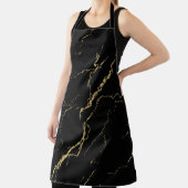 Sharp Black en Gold Marble Schort (Insitu)