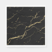 Sharp Black en Gold Marble Servet (Voorkant)
