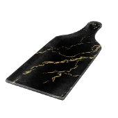 Sharp Black en Gold Marble Snijplank (Hoek)
