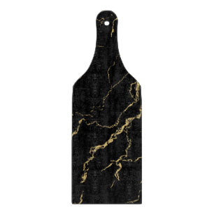 Sharp Black en Gold Marble Snijplank