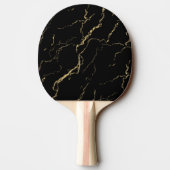 Sharp Black en Gold Marble Tafeltennisbatje (Achterkant)
