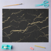 Sharp Black en Gold Marble Tissuepapier (Craft)
