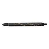 Sharp Black en Gold Marble Zwarte Inkt Pen (Voorkant)