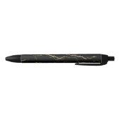 Sharp Black en Gold Marble Zwarte Inkt Pen (Bodem)
